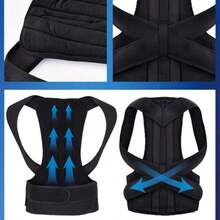 1pc Adjustable Zipper Waist Trainer, Double Compression Waist Belt With Steel Boning - Multicolor - View 6