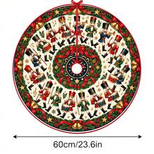 1pc Nutcracker Band Performance Pattern Christmas Tree Skirt, Elegant Color Holiday Decor, 5 Sizes, Unisex Holiday Gift, Suitable For Home And Party Christmas Home Decoration - Nutcracker Band Performance - View 13