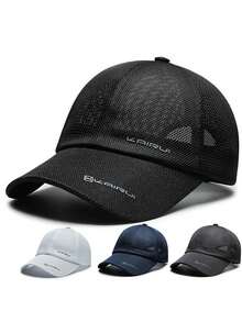 1PC Mesh Baseball Cap Unisex Fashion Versatile Trucker Hat Baseball Cap Suitable For Daily Wear - Multicolor - View 1