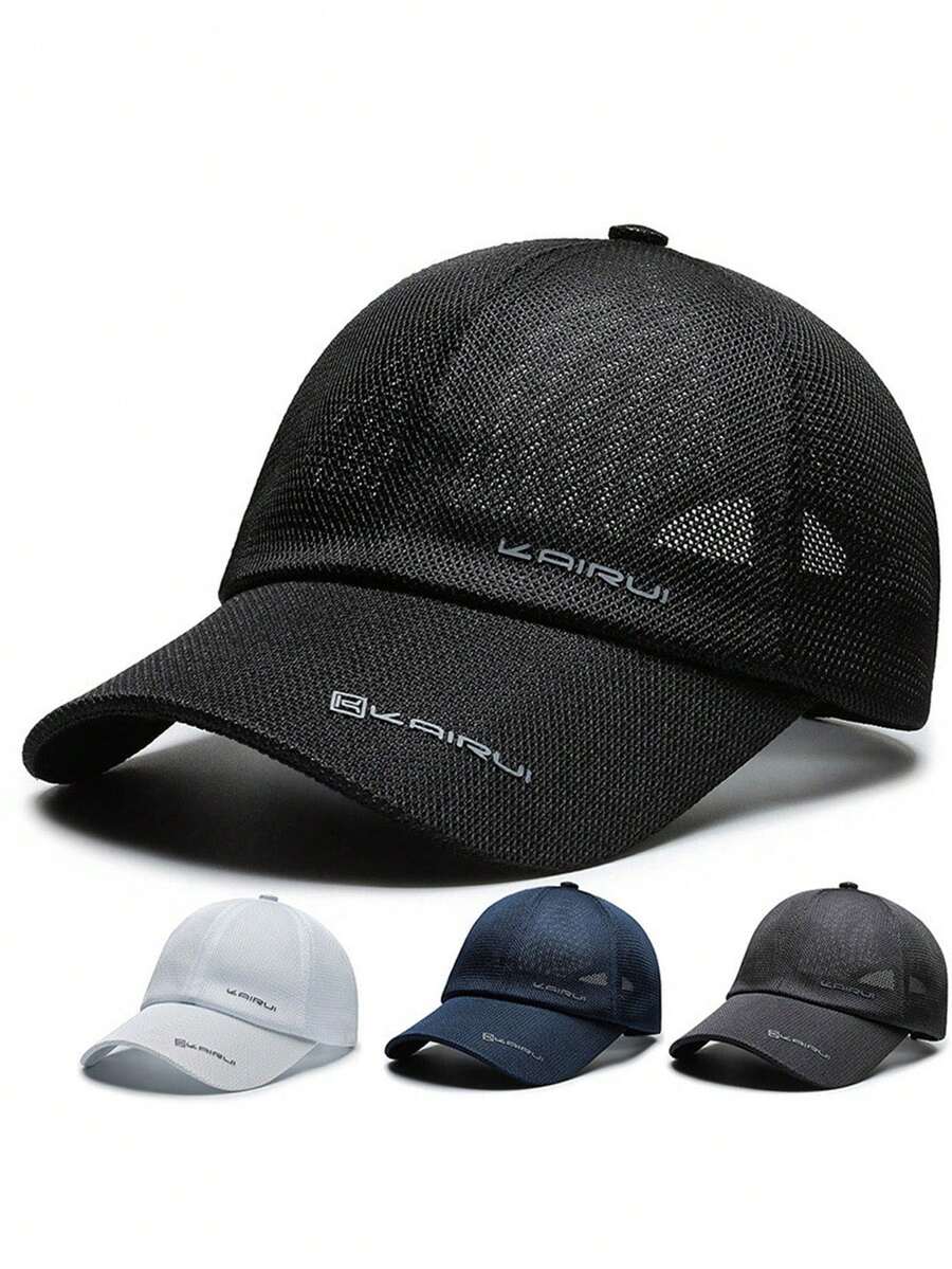1PC Mesh Baseball Cap Unisex Fashion Versatile Trucker Hat Baseball Cap Suitable For Daily Wear - Multicolor - View 1