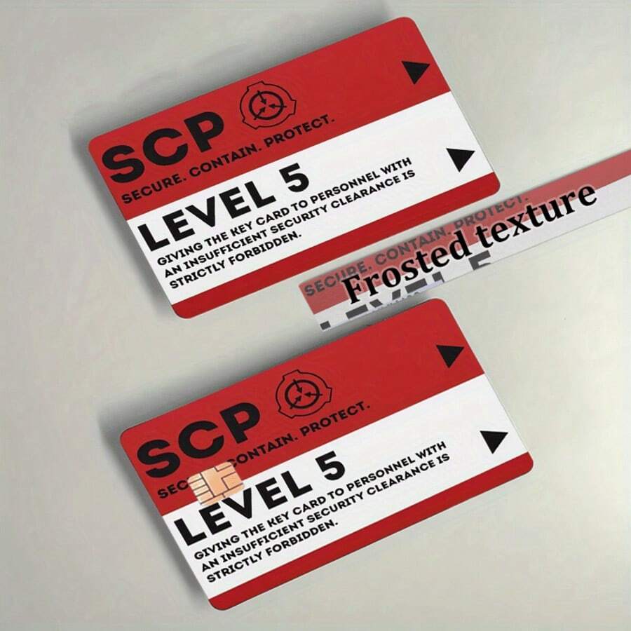 2pcs Privacy Card Sleeves - Durable PVC Credit Card Protector, Anti-Theft, Anti-Scratch And ID Card Holder Design (1-5 Level Fake ID Appearance) Suitable For Bank Cards, Travel Passes, Government IDs - Tech Accessories - 2pcs/Sticker - View 1