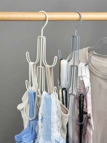Multifunctional Iron Art Bag Rack Belt Scarf Hook Space-Saving Home Closet Storage Scarf Belt Rack - Black - View 12