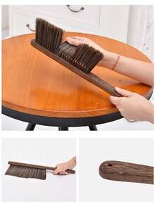 1pc Wooden Handle Soft Bristle Dusting Brush, Multi-Function Handheld Broom, Household Cleaning Brush, Suitable For Bed, Sofa, Furniture Dusting - A - View 9