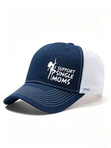 1pc Pattern Letter Print Baseball Cap, Unisex Fashion Versatile Trucker Hat, Baseball Cap Suitable For Daily Wear And Travel - Multicolor - View 7