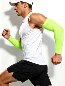 1 Set Compression Arm Sleeve + Calf Sleeve Set, Breathable Sports Elbow And Calf Support Sleeve, Non-Slip Elastic Protective Gear, Suitable For Basketball, Running, Fitness Training, Unisex, Halloween Gift - Multicolor - View 6