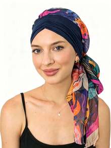 Women's Chemotherapy Headscarf Cancer Patient Headwrap Lightweight Hair Loss Coverage Headscarf - Color - View 1