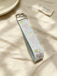 1pc Rhinestone Decorated Shiny Sequin Wristband With Key Ring, Wrist Keychain, Handheld Key Holder, Key Charm, Key Lanyard, School Supplies, Teacher Gift, Back To School Teacher Accessory - Multiple Styles - View 2