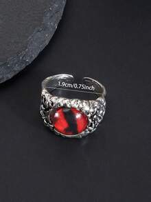European And American Cross-Border Personalized Casual Versatile Elegant Punk Gothic Dark Eye Ring - Multicolor - View 4