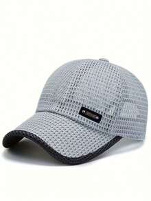 1pc Mesh Baseball Cap, Unisex Fashionable Versatile Trucker Hat, Baseball Cap, Suitable For Daily Wear And Travel - Multicolor - View 3