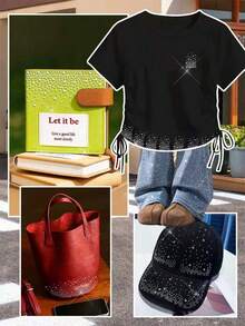 12/6/4 buah Stiker Transfer Panas Rhinestone, Patch Dekoratif Kristal Berkilau untuk Disetrika, Aplikasi Berlian Berwarna-warni untuk Dekorasi DIY, Cocok untuk Tas, Pakaian, Sepatu, Mantel, Gaun - Modis - View 5