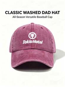 1pc Unisex Tokio Hotel Printing Baseball Cap Adjustable Design Perfect For Outdoor Activities Hiking Everyday Wear And Sun Protection-A Perfect Gift - Multicolor - View 13