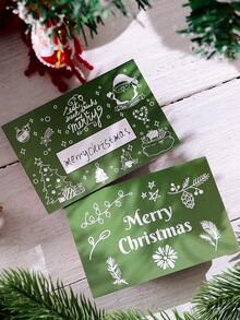 Christmas Decoration Scratch-Off Card Set (10pcs/20pcs), Featuring Santa Claus And Christmas Tree Patterns - DIY Holiday Gift Coupons, Party Game Prizes, Includes Lucky Scratch-Off Stickers, Cute Cartoon Christmas Scratch-Off, Creative DIY Gift Coupons, Suitable For Holiday Parties And Events - View 10
