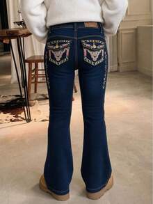 Tween Girls Jeans - Aquarius Blue - View 3