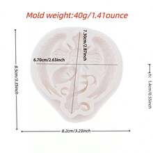 1pc Vintage Wing Cross Silicone Mold Calla Lily Aromatherapy Plaster DIY Handmade Craft, Souvenir, Gift, Decoration Mold - B - View 6