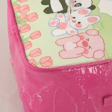Fashionable Cute Animal Print Insulation Lock Fresh Large Capacity Lunch Box Bag Work With Lunch Insulation Lunch Bag - Hot Pink - View 7