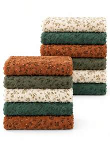 Towel Cloth 20pcs&5pcs Random Mixed Colors - 30x30cm, Soft & Absorbent - Perfect For Bath, Face, Hands, Kitchen, Spa - Multicolor - View 9