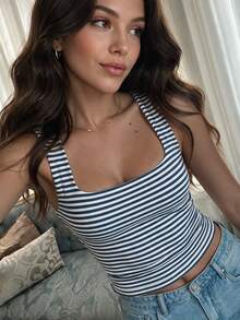 Blue and White Stripes