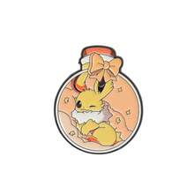 Anime Character Enamel Brooch, Cute Pikachu Eevee Charmander Metal Lapel Badge, Cartoon Collectible Backpack Accessory, Fan Gift - Multicolor - View 29