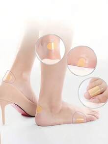 10/20/30/50/100 miếng miếng dán gót chân gel chống trượt dạng miếng dán, miếng đệm chăm sóc gót chân - Nhiều màu - Xem 8