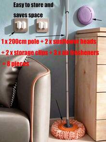 1pc Long Handle Wall Cleaning Mop, Multi-Function Wall Cleaning Mop, Dusting Duster, Telescopic Dusting Duster, Back To School Season - Cleaning Duster - View 16