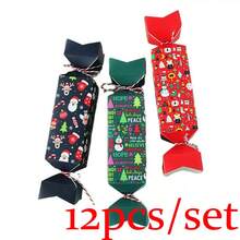 12pcs/Set, 3 Styles Candy‑Shaped Gift Boxes With Snowman, Santa Claus And Reindeer Patterns. Suitable For Halloween And Christmas, Creative Gift Packaging, Cute Party Gift Containers. - Multiple Styles - View 10