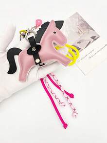 Gantungan Tas Happy Little Pony, Aksesori Tas Dadu Keberuntungan dengan Arti "Uang Segera Datang", Liontin Gantungan Ransel, Aksesori Wanita Gaya Tali yang Menawan, Bahan Kulit PU, Dekorasi Ruangan, Gantungan Ponsel, Hadiah dan Kado Liburan - MultiWarna - View 7