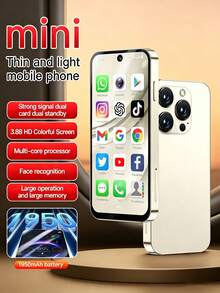SOYES XS19 Pro adalah ponsel pintar layar kecil yang mini, ringan, dan portabel dengan baterai 1950mAh, layar 3,88 inci, konektivitas 4G, sistem operasi Android 12, prosesor MTK MT6762 2.0GHz, dan port pengisian daya Type-C. - MultiWarna - View 4
