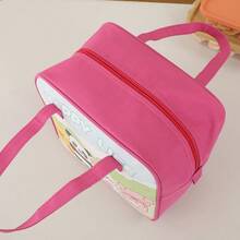 Fashionable Cute Animal Print Insulation Lock Fresh Large Capacity Lunch Box Bag Work With Lunch Insulation Lunch Bag - Hot Pink - View 3