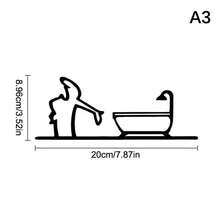 New La Linea Minimalist Line Art Car Sticker Bumper & Window Door Wall Decal With Cartoon Character Design Home Car Decoration - 1PC - View 14