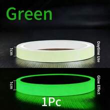 Fluorescent Glow-In-The-Dark Self-Adhesive Safety Warning Tape For Stair Treads Home Decor 1/2 Roll - Green - View 7