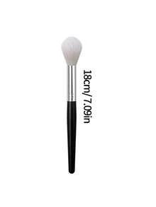 1Pc Blush Brush,For Blush,Bronzer&Loose Powder,Smooth Powder Application Gentle On Skin, Essential Daily Cosmetic Tool For Women & Makeup Beginners - Black - View 8
