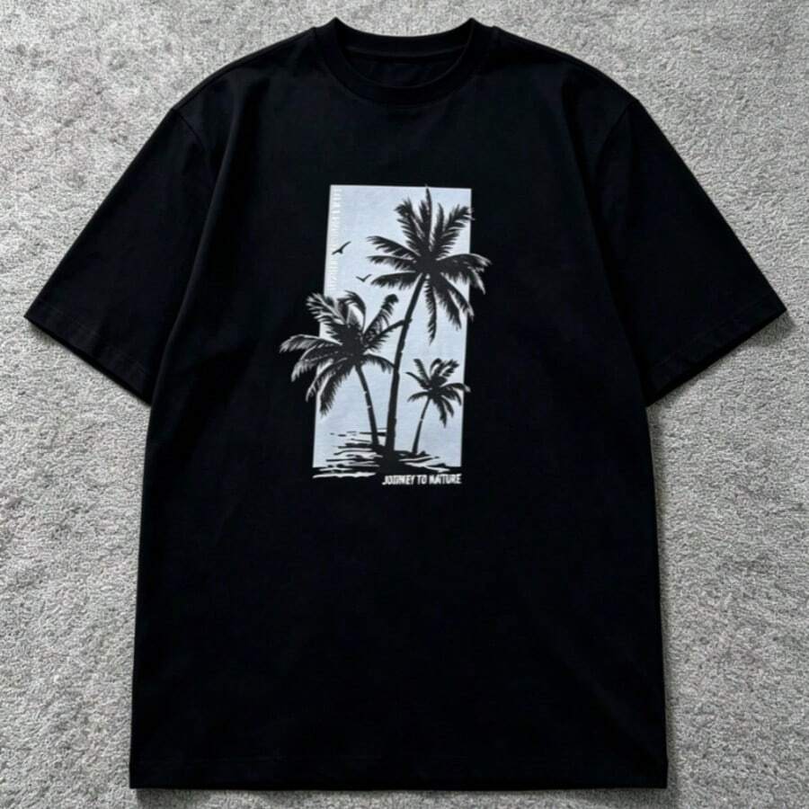 Men T-Shirts - Black - View 1