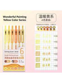 Languo NEW Comfortable-Big Refill 6pcs/Set 90colors Clicker Gel Pen Colors Graffiti Gel Pen,Full Needle Nib,High Quality Ink Artist Drawing For Stackable Colors, Doodle Drawing, Handwriting, Learning Markers Art Supplies Stationery - Sets - View 25