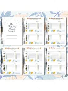 1pc Christmas Planning & Shopping List Notebook (Santa Claus Cover) - Holiday Gift & Shopping Record Manual, Includes Holiday Planning Pages, Family To-Do List & Colleague Collaboration Pages (English Version) - Compact & Portable, Easy To Use - Multicolor - View 8