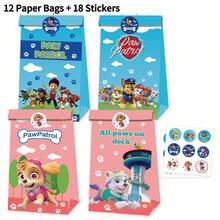 Kantong Kertas Permen Paw Patrol, Kantong Kertas Kemasan Kado Pesta Ulang Tahun, Kantong Snack Popcorn - Beraneka warna - View 14