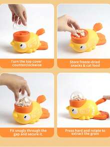 Battery-Free Pet Puzzle Treat Dispenser, Interactive Step Slow Feeder Enrichment Toy For Cats And Small Medium Dogs, Mental Stimulation Boredom Relief IQ Training Game, Comes With 3 Extra Replacement Clear Lids - Multicolor - View 11