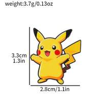 Anime Character Enamel Brooch, Cute Pikachu Eevee Charmander Metal Lapel Badge, Cartoon Collectible Backpack Accessory, Fan Gift - Multicolor - View 20