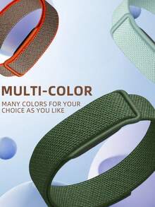 Compatible With Google Air Nylon Woven Watch Band, Multi-Color Minimalist Hook And Loop Strap, Replacement Wristband For Air Fitness Tracker, Fashionable And Easy To Wear, Suitable For Work, Date, Party, Sports - Mouldless - View 5