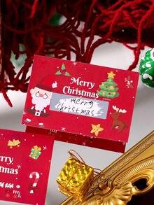 10/20pcs Christmas Scratch-Off Cards - Red & Green Holiday Gift Cards, Merry Christmas Design, Suitable For Parties, Events, DIY Rewards, Christmas And Snowflake Decor - View 11