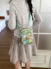 Elegant Women's Crossbody Bag, Large Capacity Fashion Versatile Commuter Casual Handbag, Premium Texture Lightweight Design - Green - View 2