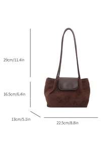 Women's Shoulder Bag, Commuter Versatile Bucket Bag, Underarm Bag - Coffee - View 5