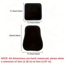 2Pcs/Set Universal Plush Car Seat Cushion, Warm Comfortable Seat Pad & Backrest, All Seasons Car Seat Cover - Multicolor - View 9