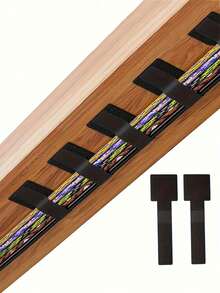 20/10pcs Solid Color Cable Management Clips, Self-Adhesive Nylon Reusable Cable Ties, Suitable For Desk, Cabinet, Home Appliance Cable Management, No-Drill Adhesive Design, Daily Use, Hook And Loop, Home Accessories, Wall Hanging, Photo Hanging, Fabric Glue, Home Decor - Multi-color - View 11