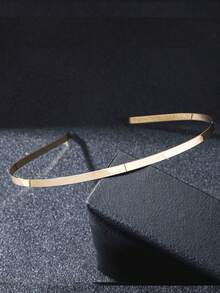 1 Piece 5mm/7mm Wide Vintage Gold Solid Color Hair Hoop, DIY Handmade Hair Accessories, Unisex Simple Hairband, Elegant Hair Accessories - Multicolor - View 7