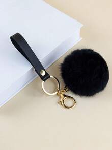 Fashionable Mini Small Bag Keychain Pendant, Car Key Ring Charm, Women's Bag Accessory - Black - View 5
