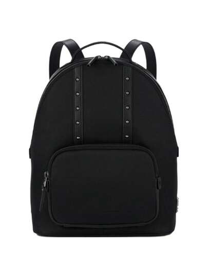 Samsonite Women's Backpack Black Daily Commute Rivet Hardware Details Laptop Bag For Women Travel Backpack For Women With Zip Closure Fabric