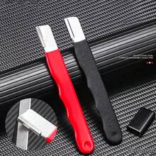 Portable Knife Sharpener, Multi-Function Outdoor Garden Scissors Dual-Use Sharpening Tool, Handheld Quick Blade Sharpener - One Red and One Black [two In Total] - View 9