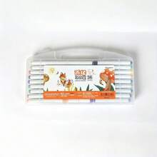 12/24/36/48/60 Colors Acrylic Marker Pens, Large Capacity, Non-Bleed, Washable, For Elementary School Students Art Drawing (Boxed) - Multicolor - View 10