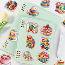 50Pcs Dopamine-Boosting Food Stickers, Dessert Bread Aesthetic Stickers Pack, Decor For Journal, Envelope, Mug, Scrapbook & Food Lover Crafts - Multicolor - View 7