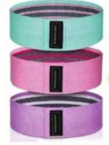 3pcs Resistance Band Set, Elastic Hip Band, Wide Hip Training Band, Suitable For Squats, Hip Activation, Fitness Workout, Suitable For Gym And Outdoor Sports - Multicolor - View 10
